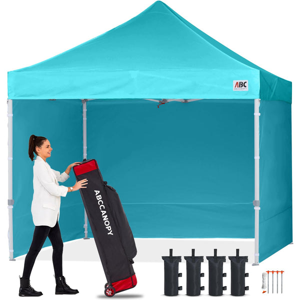 ABCCANOPY 3x6M Pop Up Gazebo Canopy Commercial Tents Market stall with 4 Removable Sidewalls and Roller Bag Bonus 4 Weight Bags (Grey)