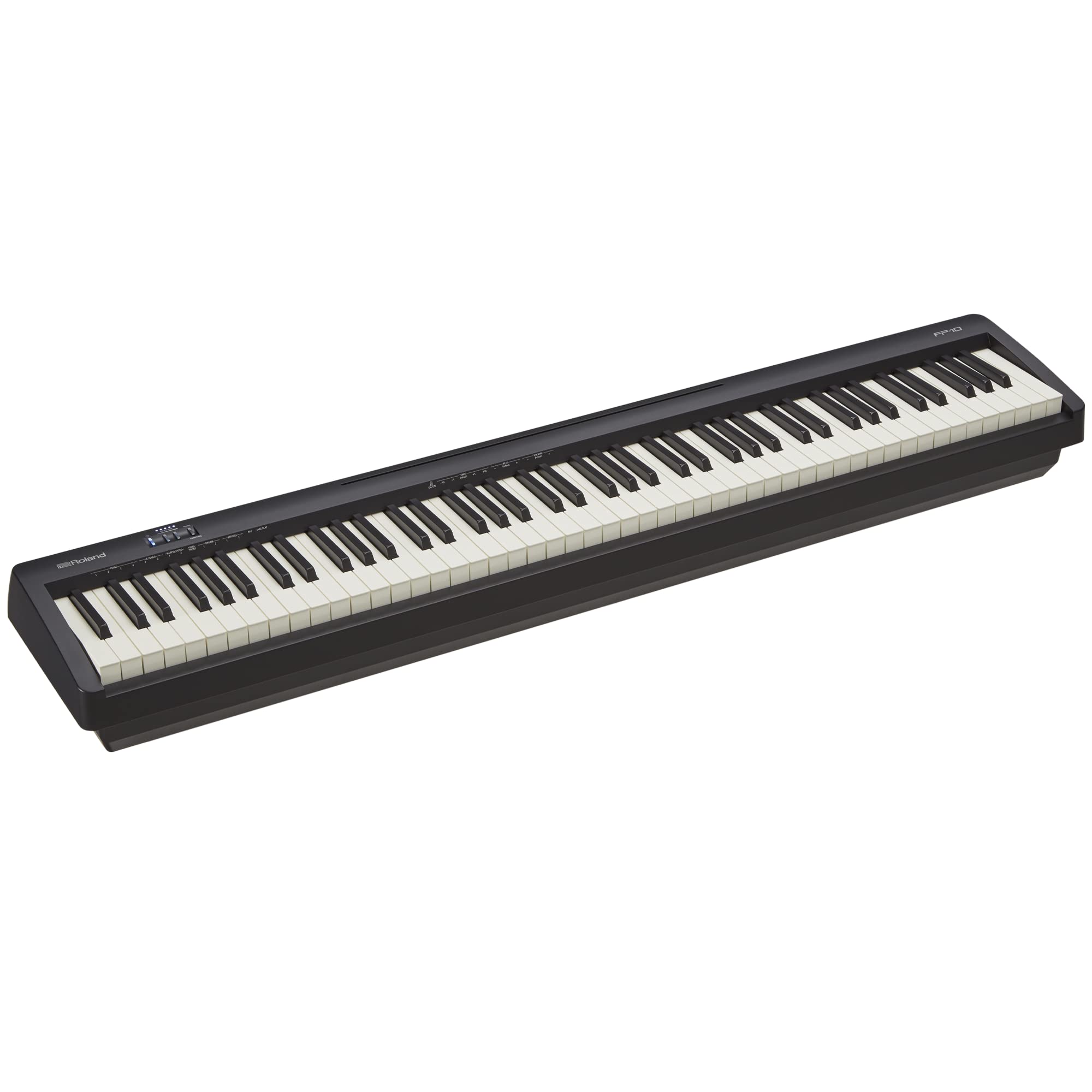 Roland FP-10, Compact 88-Note Digital Piano, SuperNATURAL Piano Tones, Authentic Acoustic Feel Keyboard, Great for Beginners & Experienced Players, Bluetooth & MIDI Connectivity - Black