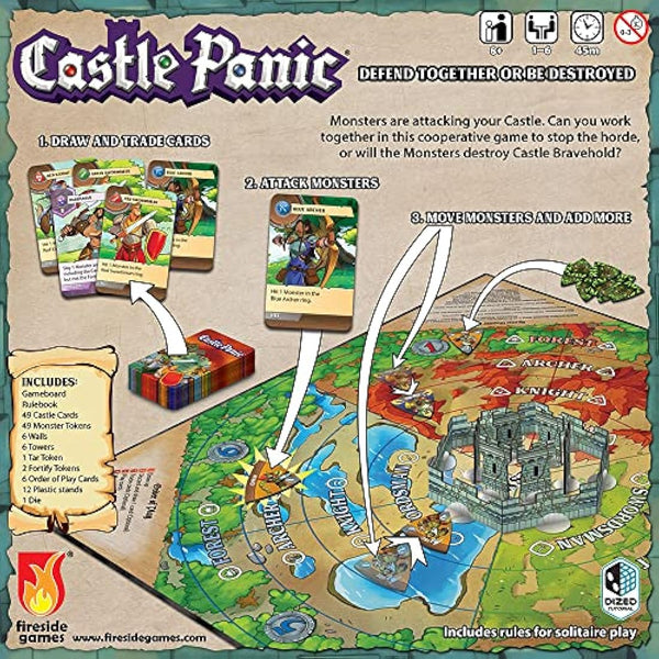 Fireside Games | Castle Panic 2nd Edition | Board Game | Ages 8+ | 1-6 Players | 60+ Minutes Playing Time