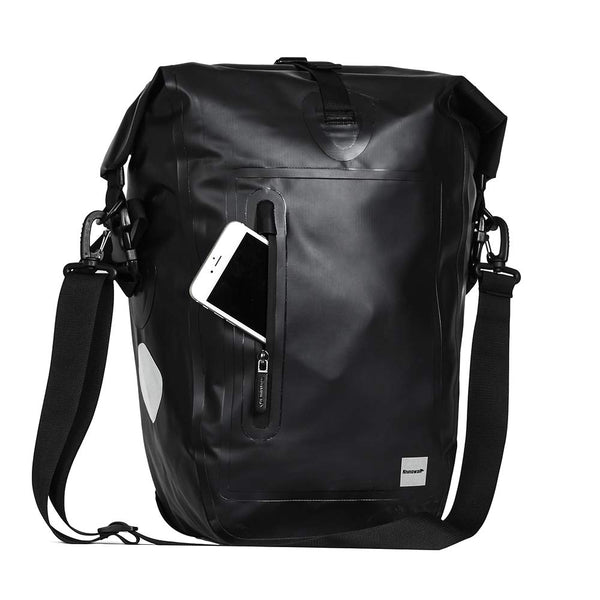 Rhinowalk Waterproof Bike Pannier 25L - Bicycle Cargo Rack Saddle Bag, Shoulder Bag, Laptop Pannier for Professional Cycling Accessories