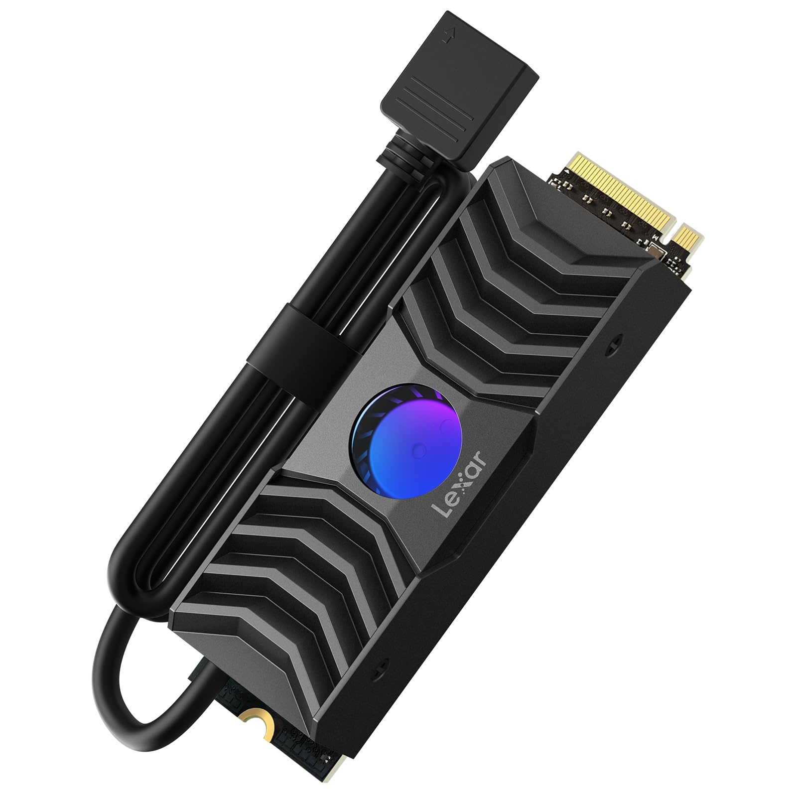 Lexar 512GB SSD Professional NM800PRO with Heatsink, M.2 2280 PCIe Gen4x4 NVMe 1.4 Internal SSD, Up to 7450MB/s R, High Performance Internal Solid State Drive for PS5, Hardcore Gamers, Professionals