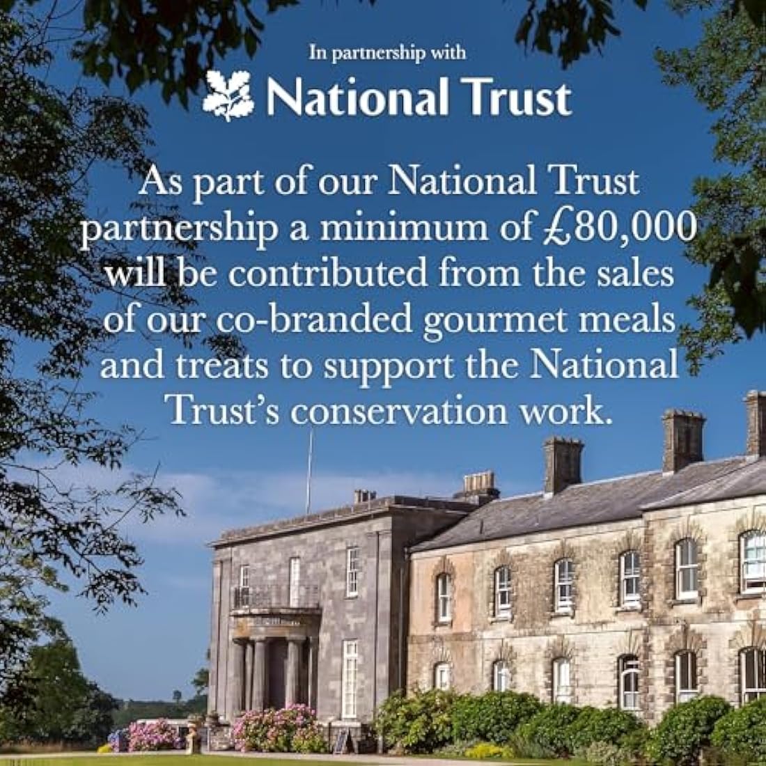 Forthglade National Trust Natural Dog Treats (8 x 90g Bags) - Hypoallergenic & Grain Free Dog Treats, Chicken with Duck, Gourmet Natural Soft Bites, Resealable Bags