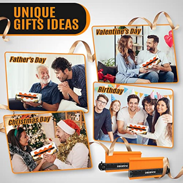 DODOWIN Connectable Contour Gauge 20", Laminate Flooring Shape Measuring Tool, Carpenter Gadgets for Men, Gifts for Dad Fathers Day, Personalised Gifts for Him Husband, Birthday Gifts for Men Dad