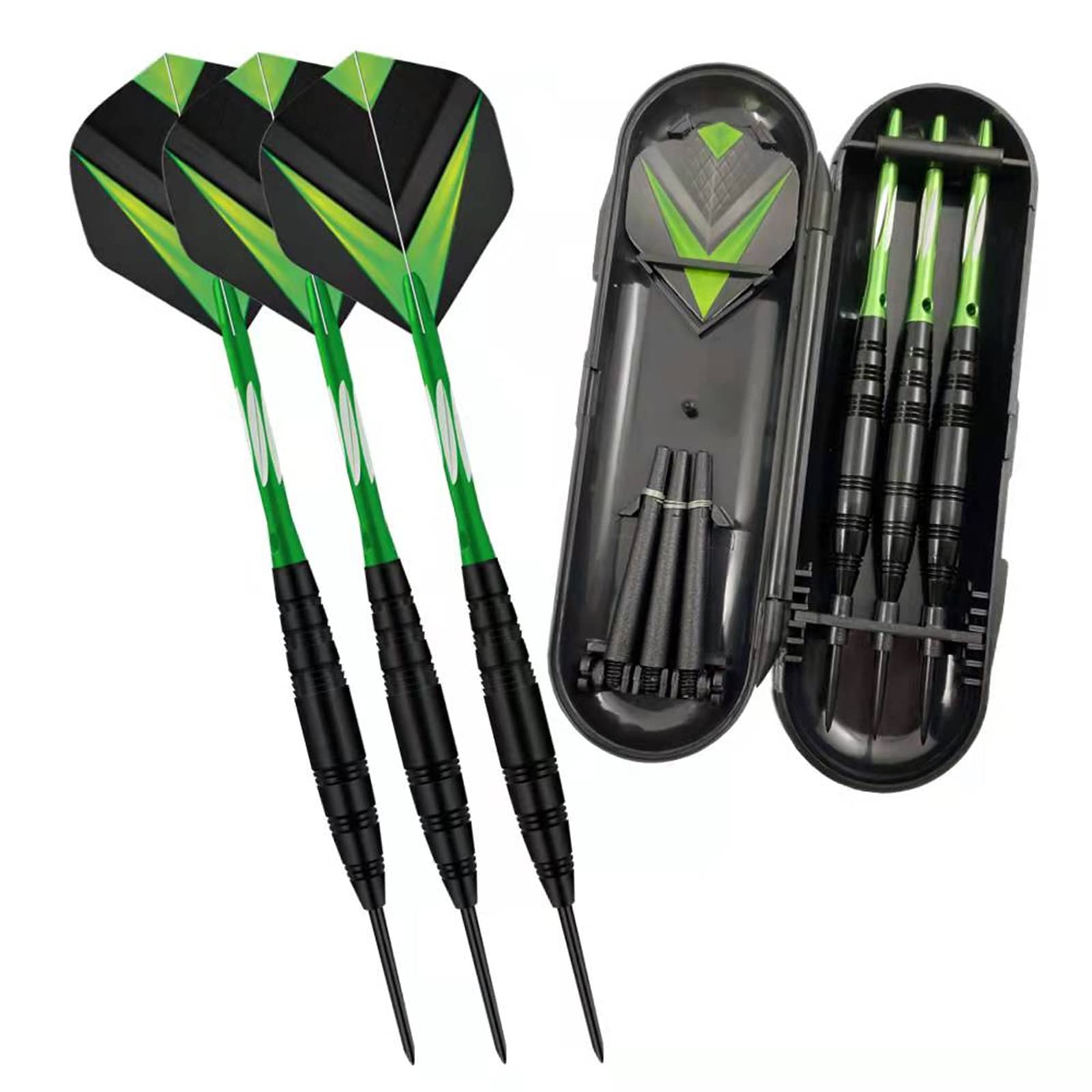 Steel Tip Darts Set,3 Pack Professional Dart with Aluminum Shafts and Darts Case