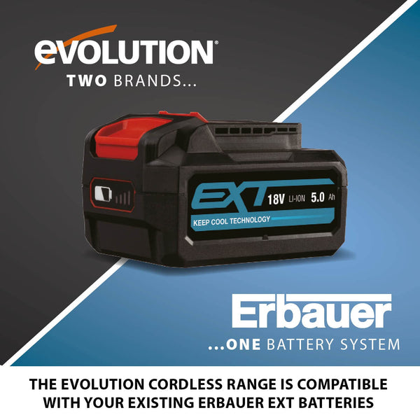 Evolution Power Tools R185CCSX Circular Saw With 1020 mm 3-Piece Track | Multi-Material Blade, Cuts Wood, Metal, Plastic & More | Incl Dust Port Adapter | 185mm (230v)