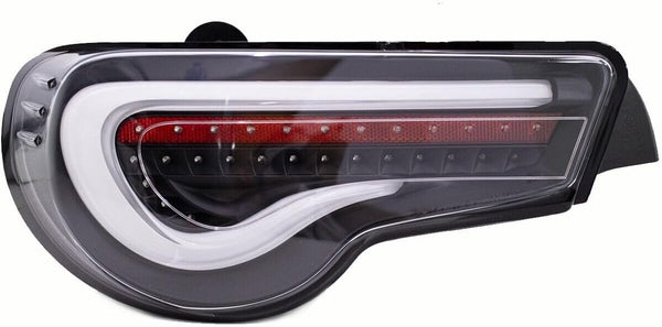 GAZOZ PERFORMANCE Exterior Accessories lights - LED Tail Lights Sequential Signal Turn Signal Black Housing/White bar Compatible With 2012-2021 Toyota 86 Subaru BRZ Scion FRS ZN6/ZC6 Gen1