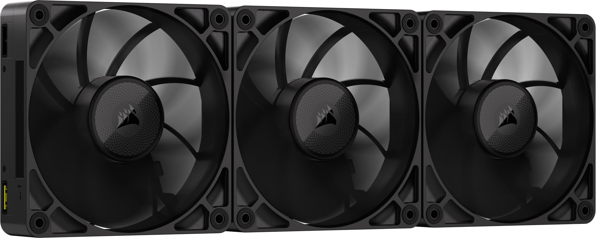 CORSAIR iCUE LINK RX120 MAX RGB 120mm PWM Thick Fans with iCUE LINK System Hub – High-Static Pressure – Magnetic Dome Bearing – Triple Pack – White