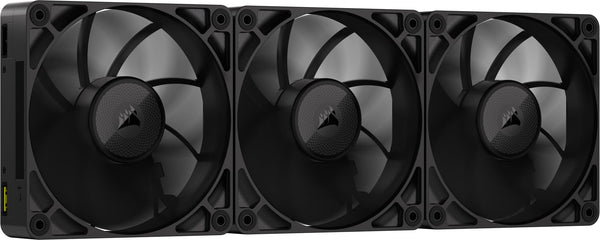 CORSAIR iCUE LINK RX120 MAX RGB 120mm PWM Thick Fans with iCUE LINK System Hub – High-Static Pressure – Magnetic Dome Bearing – Triple Pack – White