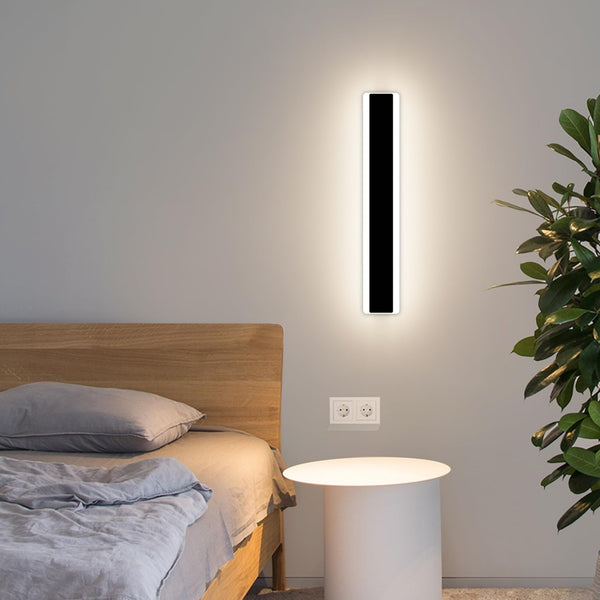 Mikeru 6500k Cool White Outdoor Wall Light, 150cm Modern Porch Wall Light, LED Vertical Long Acrylic Garden Fixture, IP65 Waterproof for Balcony, Living Room, Garage, Patio