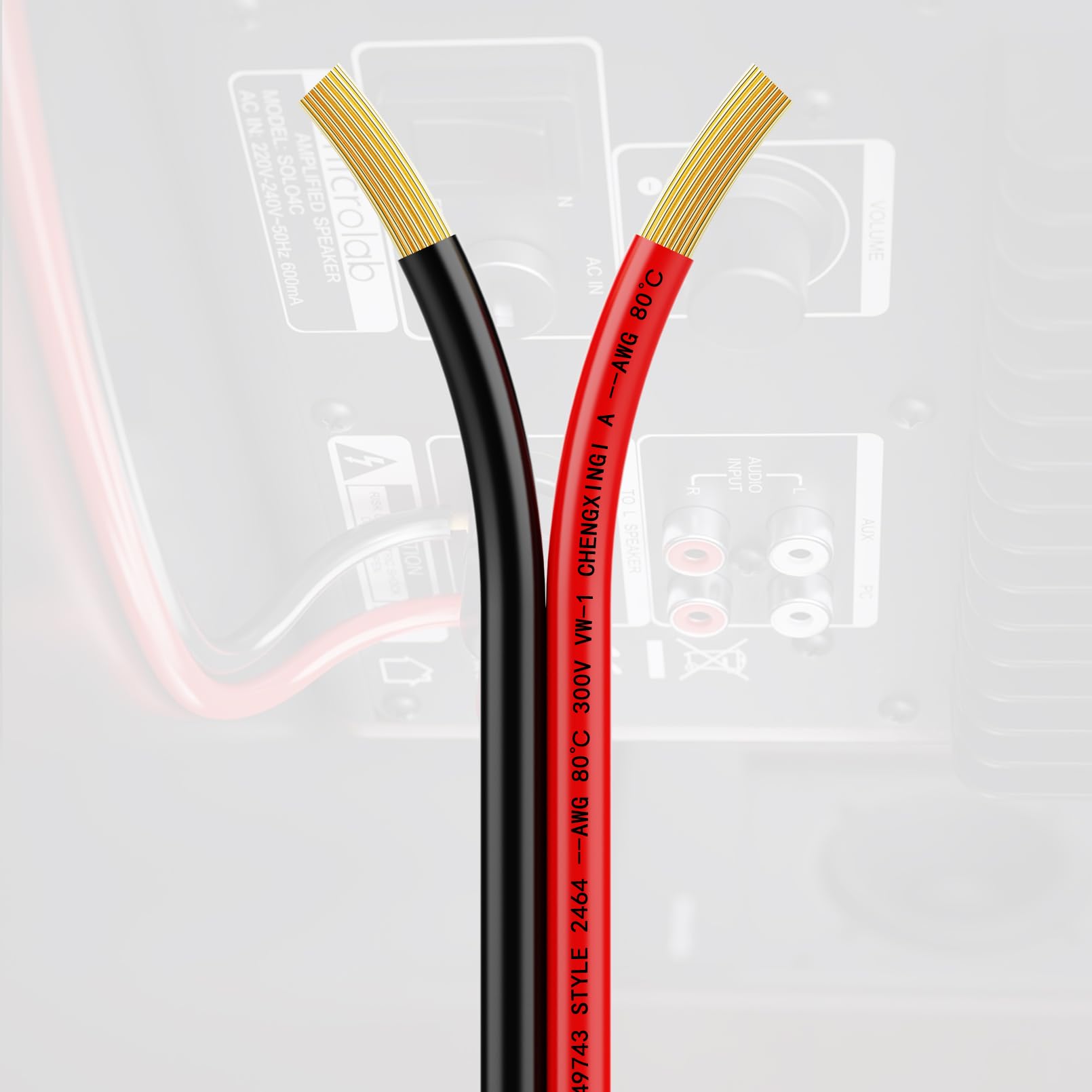 Piwaal 14AWG Spool 2.0mm² 25 ft Per Spool 14 Gauge 2Parallel Wire (Red 7.62M Black 7.62M) Bare Copper Wire for LED Strips/Bulbs/Lamps.