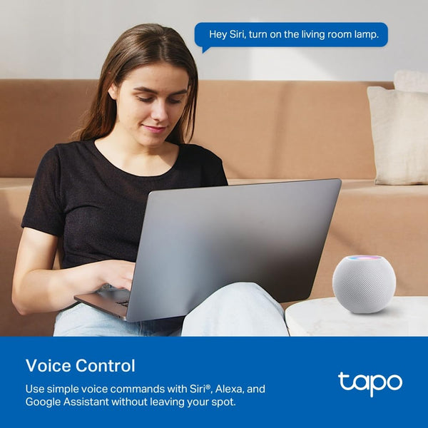Tapo P110M Smart Plug, WiFi Plug, Energy Monitoring, Electricity Usage Monitor, MATTER Certified, App Remote Control, Voice Control, Alexa Plug, Works with Alexa & Google, Away Mode, Compact Design