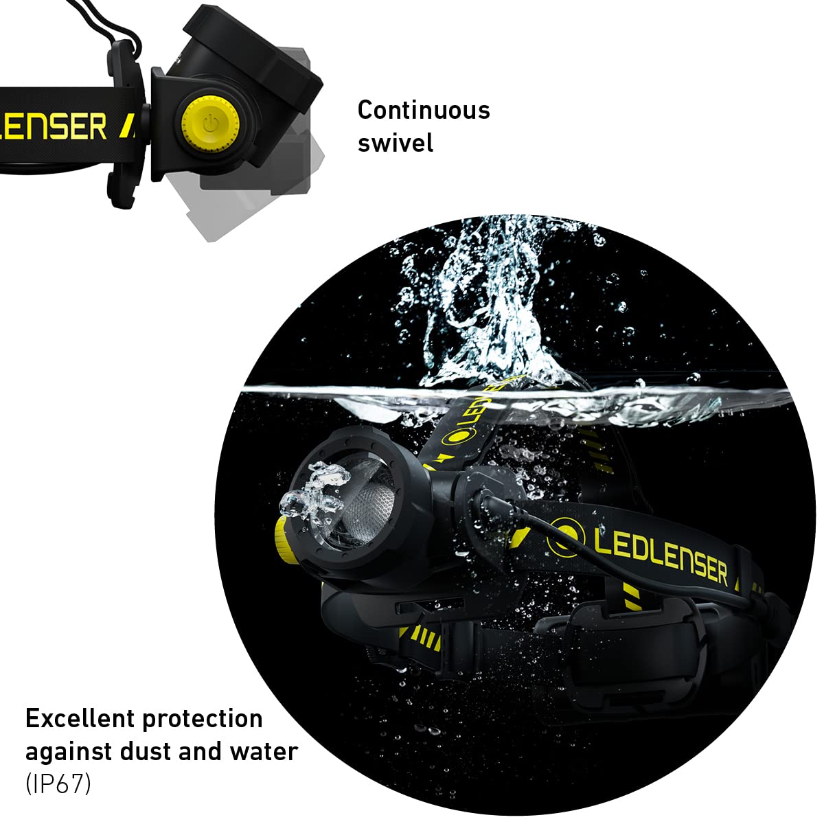 Ledlenser H15R Core - Rechargeable Outdoor LED Head Torch, Super Bright 2500 Lumens Headlamp, 250 Meter Focus, Professional Head Torch Rechargeable, Up to 80 Hours Running Time