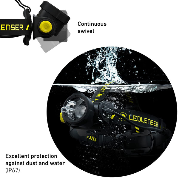 Ledlenser H15R Core - Rechargeable Outdoor LED Head Torch, Super Bright 2500 Lumens Headlamp, 250 Meter Focus, Professional Head Torch Rechargeable, Up to 80 Hours Running Time