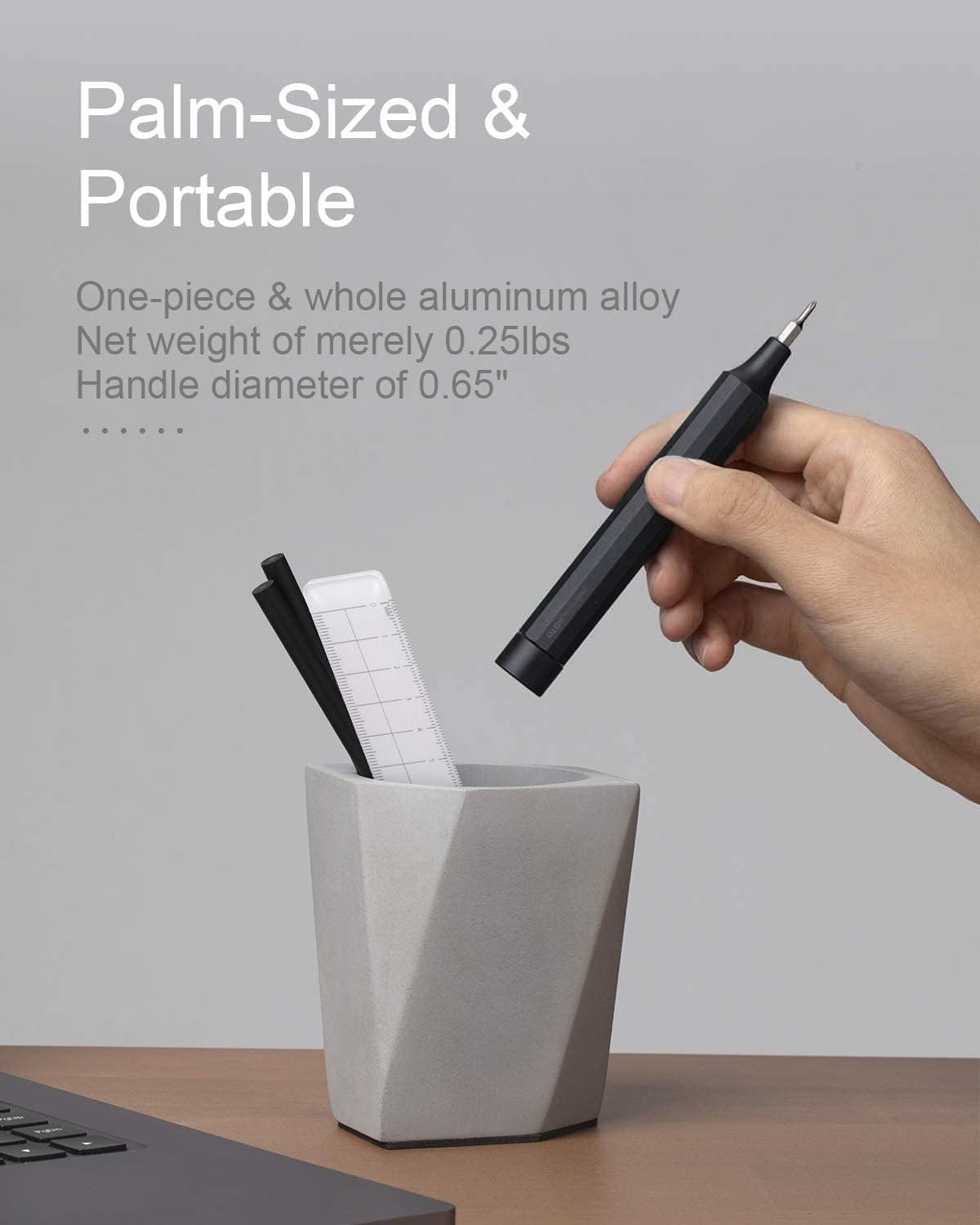 HOTO Precision Screwdriver Set, 24-in-1 Multi-Bit Screwdriver, Mini Hand Set with 12 Double End S2-Steel Bits, Ideal for Phone/Glasses/Watches/Laptop, Cinnabar Red