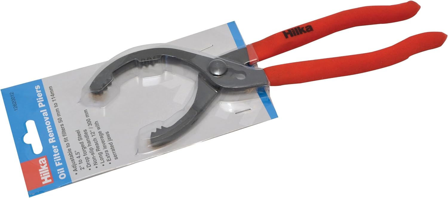 Hilka 12620012 Oil Filter Pliers ,Black