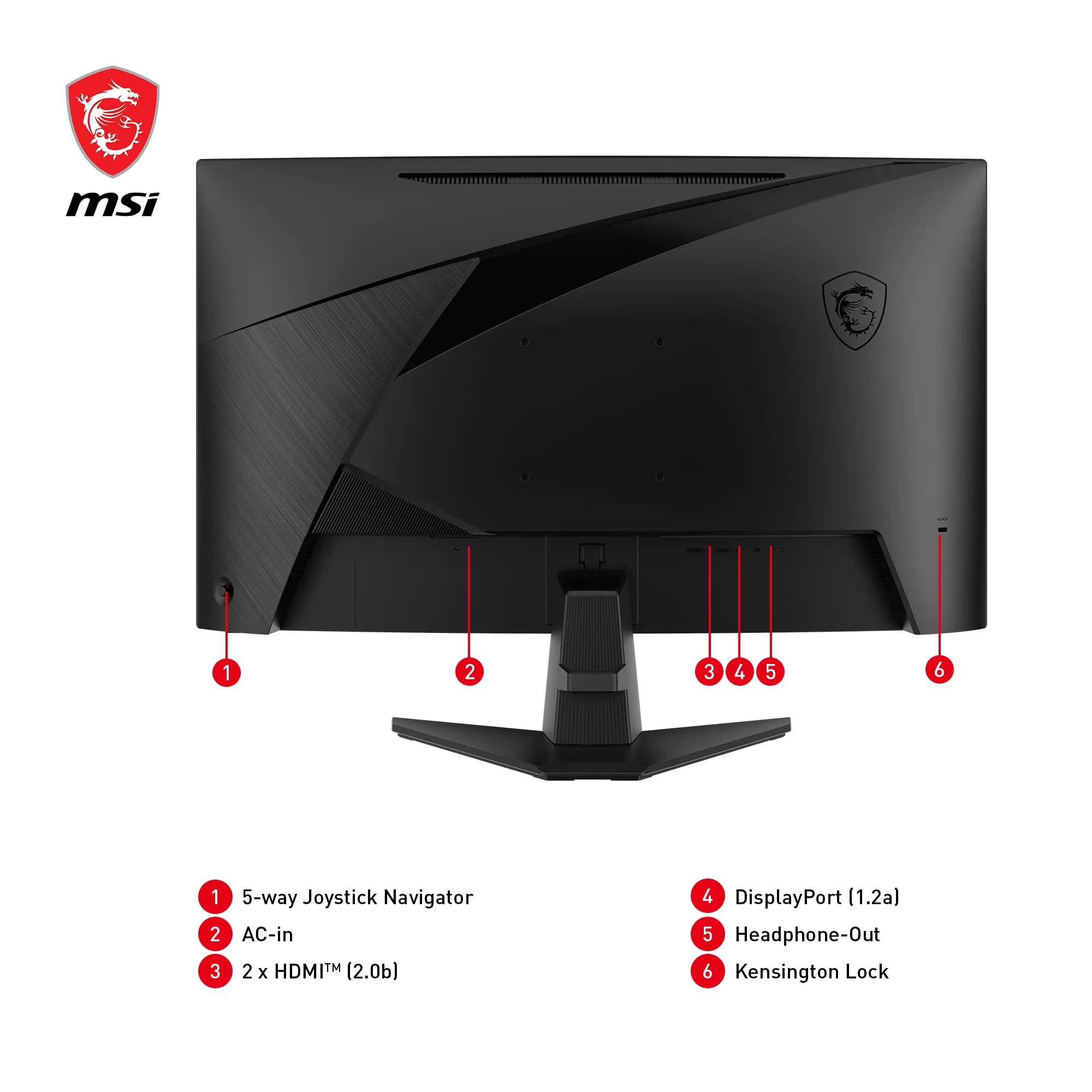 MSI G274F 27 Inch FHD Gaming Monitor - 1920 x 1080 Rapid IPS Panel, 180 Hz / 1ms, 134% sRGB Colour Gamut / G-SYNC Compatible- DP 1.2a, HDMI2.0 CEC