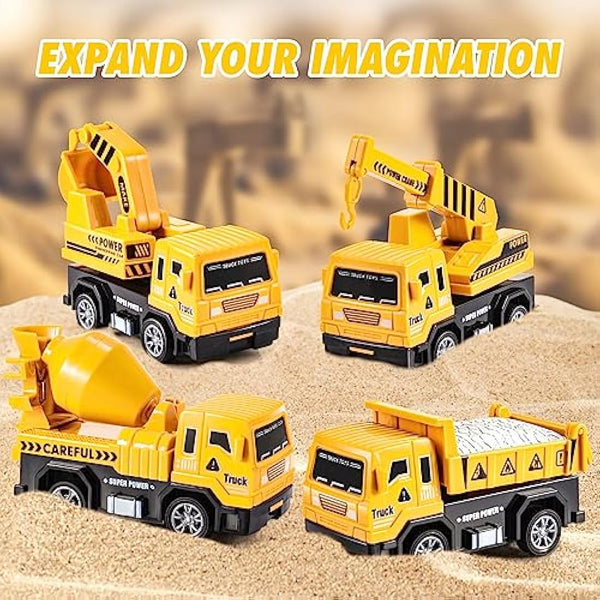 EUTOYZ Toys for 2 3 Year Old Boy, Toy Cars Construction Toy for 2-6 Year Old Boy Toy Age 1-6 Digger Truck Toy Birthday Easter Gifts for 1-6 Year Olds Boy Car Toys Age 1-6 Year Old Toddlers Cars