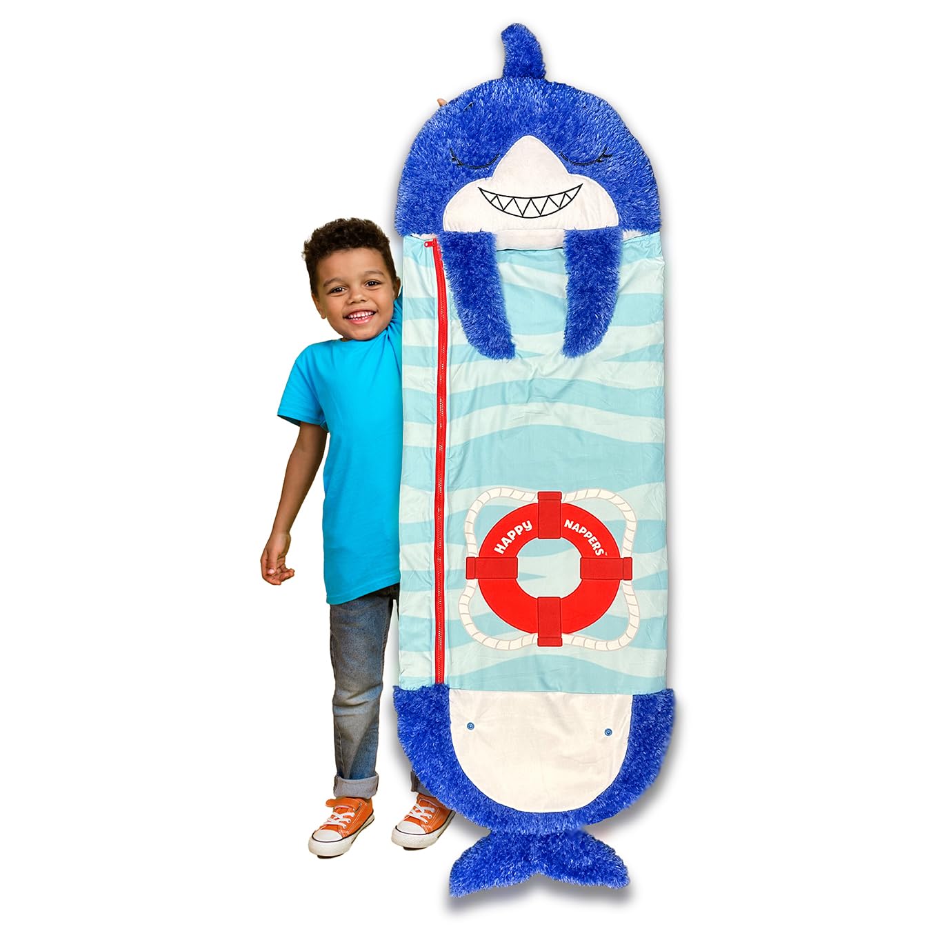 Happy Nappers Kids Sleeping Bag - Plush Toy, Comfy Sleeping Bag & Fluffy Pillow All in One