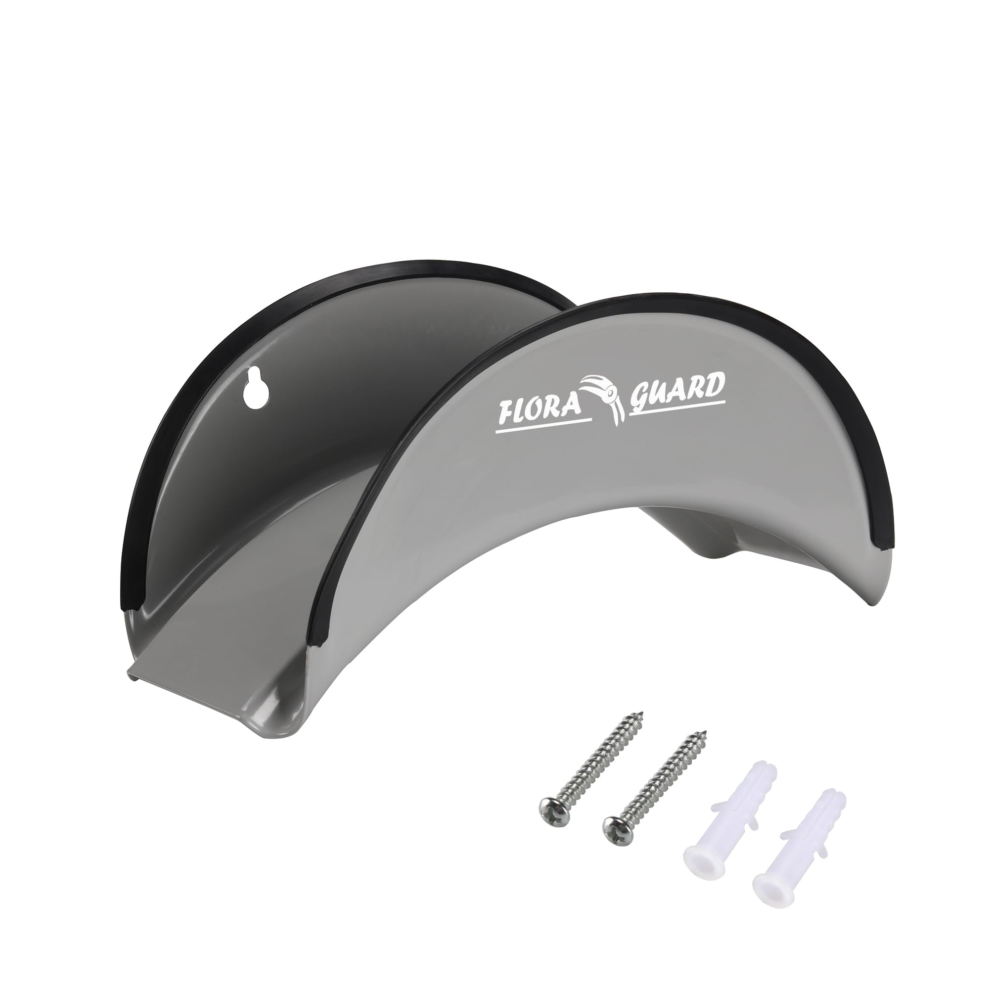 FLORA GUARD Garden Wall Mounted Hose Reel 20+2m, Heavy Duty Hose Reel Wall Mount, 9 Pattern Nozzle, Supplied with Nozzle, Fittings and Fixings