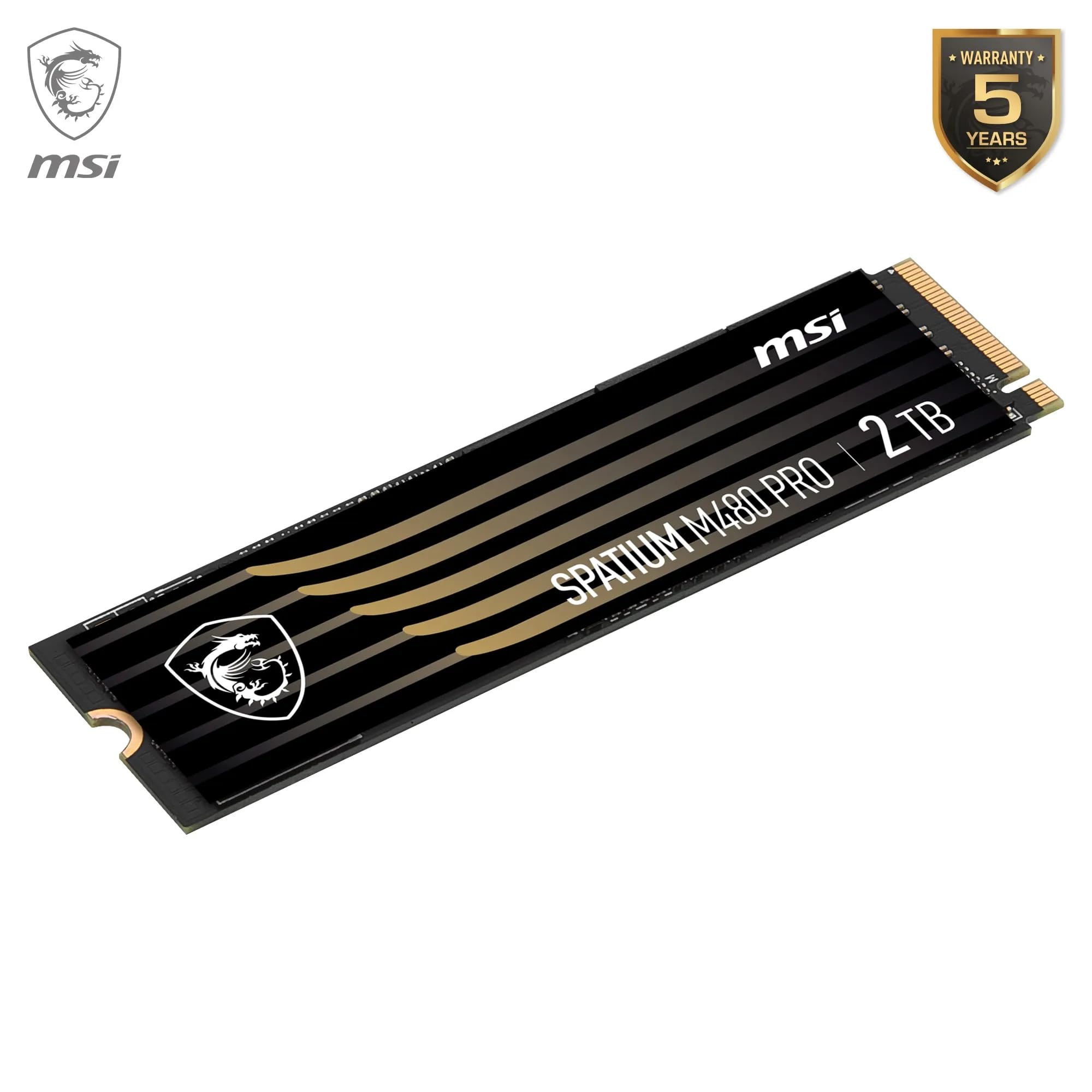MSI SPATIUM S270 SSD 480GB - SATA 3 2.5" Solid State Drive, 500MB/s Read & 450MB/s Write, 3D NAND, Built-In Data Security, MSI Center - 5 Year Warranty (250 TBW)