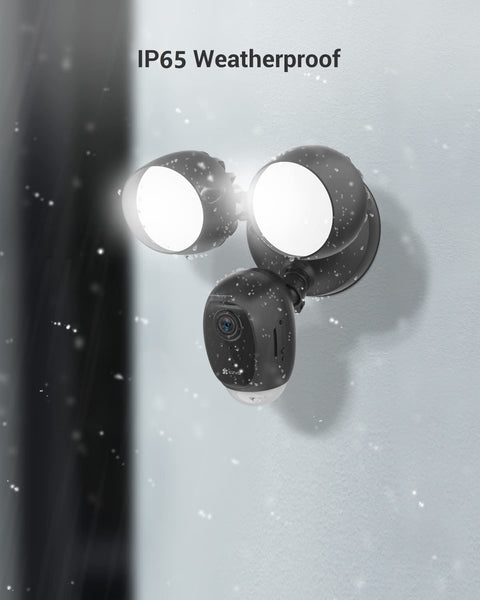 EZVIZ Wired Floodlight Security WiFi Camera Outdoor, Smart PIR Detection, FHD 1080P, 2000 Lumens, 25M Starlight Colour Night Vision, Weatherproof, Two-Way Talk, SD Card/Cloud Storage, Hardwired |LC1C