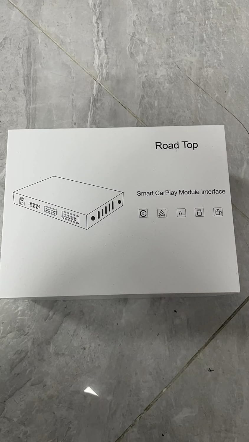 Road Top Wireless Carplay Android Auto Module Receiver Box for Audi S4 S5 A4 A5 (2009-2015 Year) for Q5 (2009-2017 Year) with 2GMMI, Carplay Retrofit Kit Decoder, Support Mirrorlink, Camera