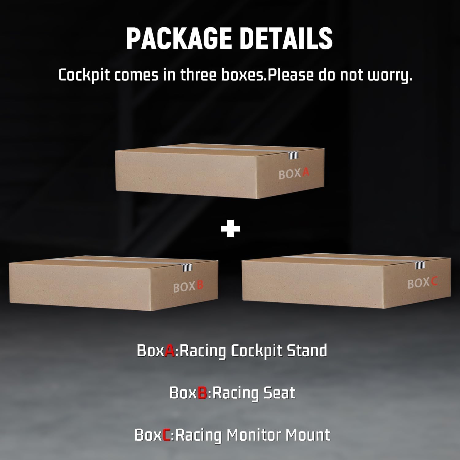 Dardoo Racing Simulator Cockpit with Triple Monitor Stand and Red Seat Fit for Logitech/Thrustmaster/Fanatec T500RS TX G29 G920 G923 CSL-DD, No Steering Wheel,Pedal,Handbrake