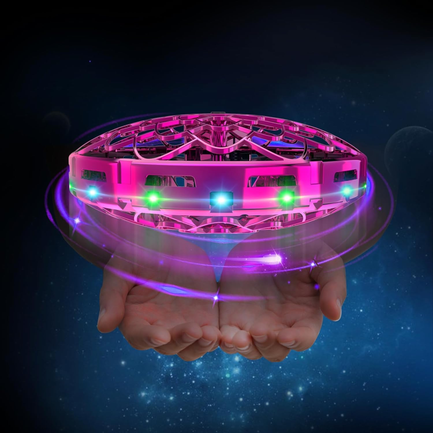 Flying Drone for Kids, 360° Hands Free Motion Sensors Mini UFO Helicopter with LED Light - Cool Toy Gift for 6+ Boys & Girls