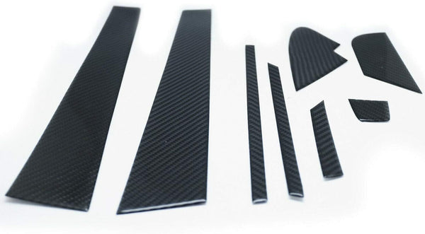 GAZOZ PERFORMANCE Carbon B Pillar Mask Panel Window Trims for 2015-2020 Subaru WRX STI VA - 15pcs