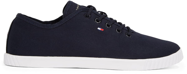 Tommy Hilfiger Women's Canvas Lace Up Sneaker Fw0fw08641 Low Top