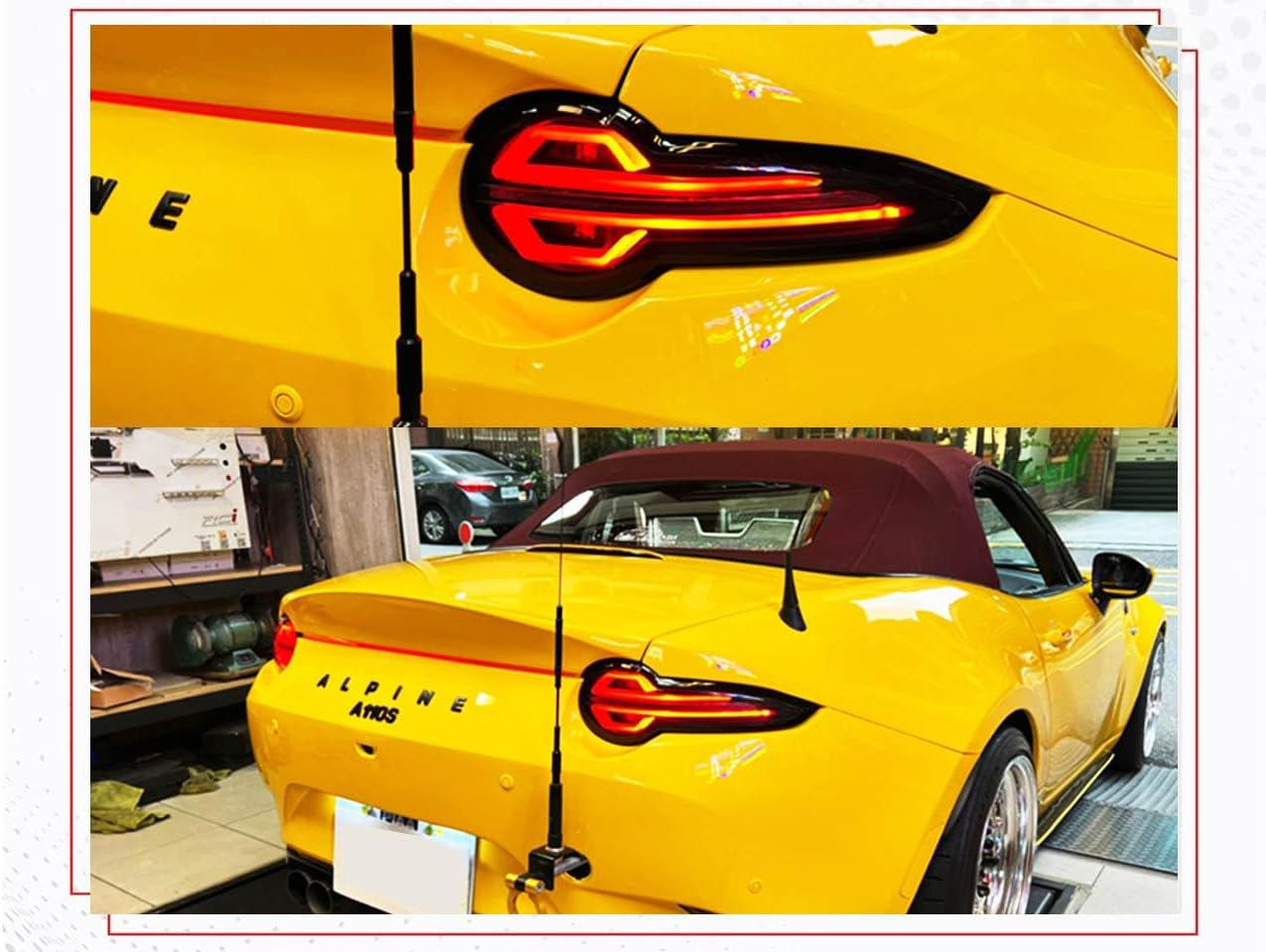 GAZOZ PERFORMANCE Exterior Accessories - Black Full LED Tail Lights with Sequential Indicator Compatible with MX5 ND 2015-2024 - Black Housing/Clear Lens