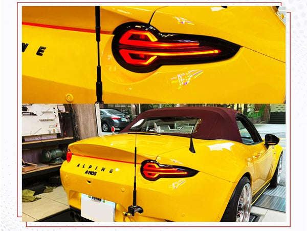 GAZOZ PERFORMANCE Exterior Accessories - Black Full LED Tail Lights with Sequential Indicator Compatible with MX5 ND 2015-2024 - Black Housing/Clear Lens