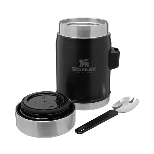 Stanley Classic Legendary Food Jar 0.4L With Spork - Keeps Cold For 7 Hours - BPA-Free Stainless Steel Soup Flask - Leakproof - Dishwasher Safe - Rose Quartz