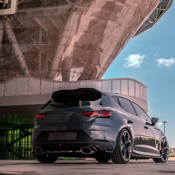 Oneway Rear Side Diffusors compatible with Seat Leon (5F) HB FR/Cupra 2013-2020 - Gloss black