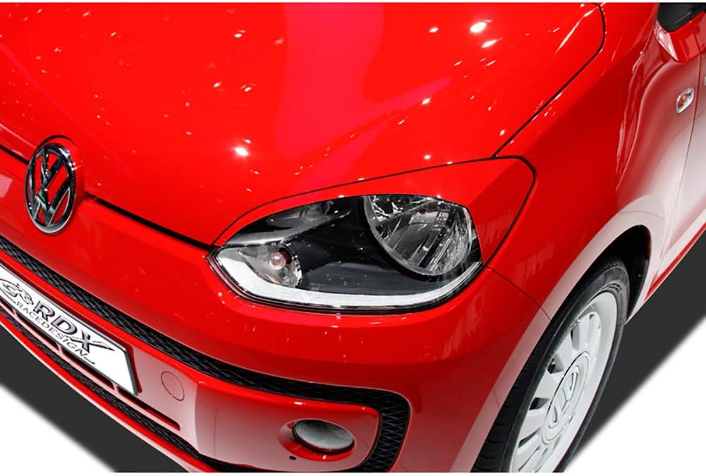 RDX Racedesign Head light spoilers compatible with Volkswagen Up! 2011- (ABS)
