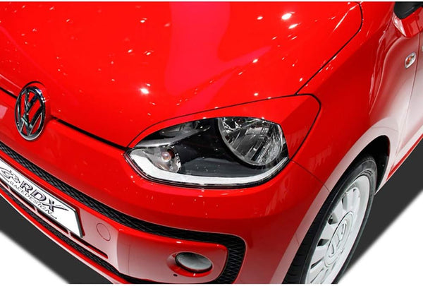 RDX Racedesign Head light spoilers compatible with Volkswagen Up! 2011- (ABS)