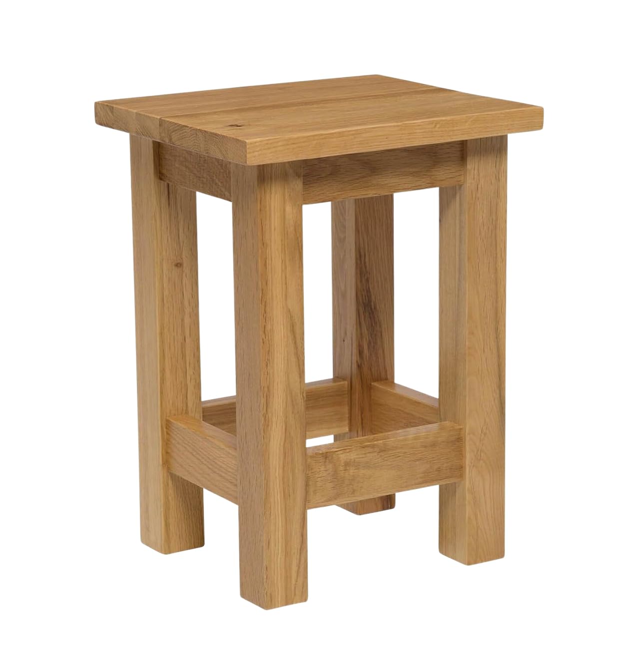 Hallowood Furniture Waverly Oak Small Side Table in Light Oak, Wooden Coffee Lamp End Tables for Living Room
