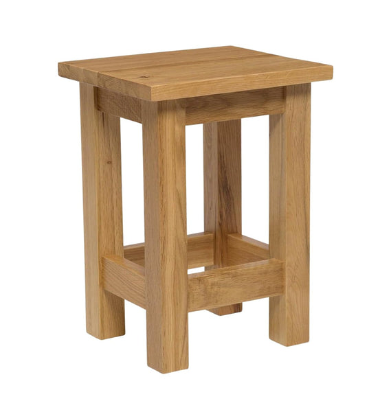 Hallowood Furniture Waverly Oak Small Side Table in Light Oak, Wooden Coffee Lamp End Tables for Living Room