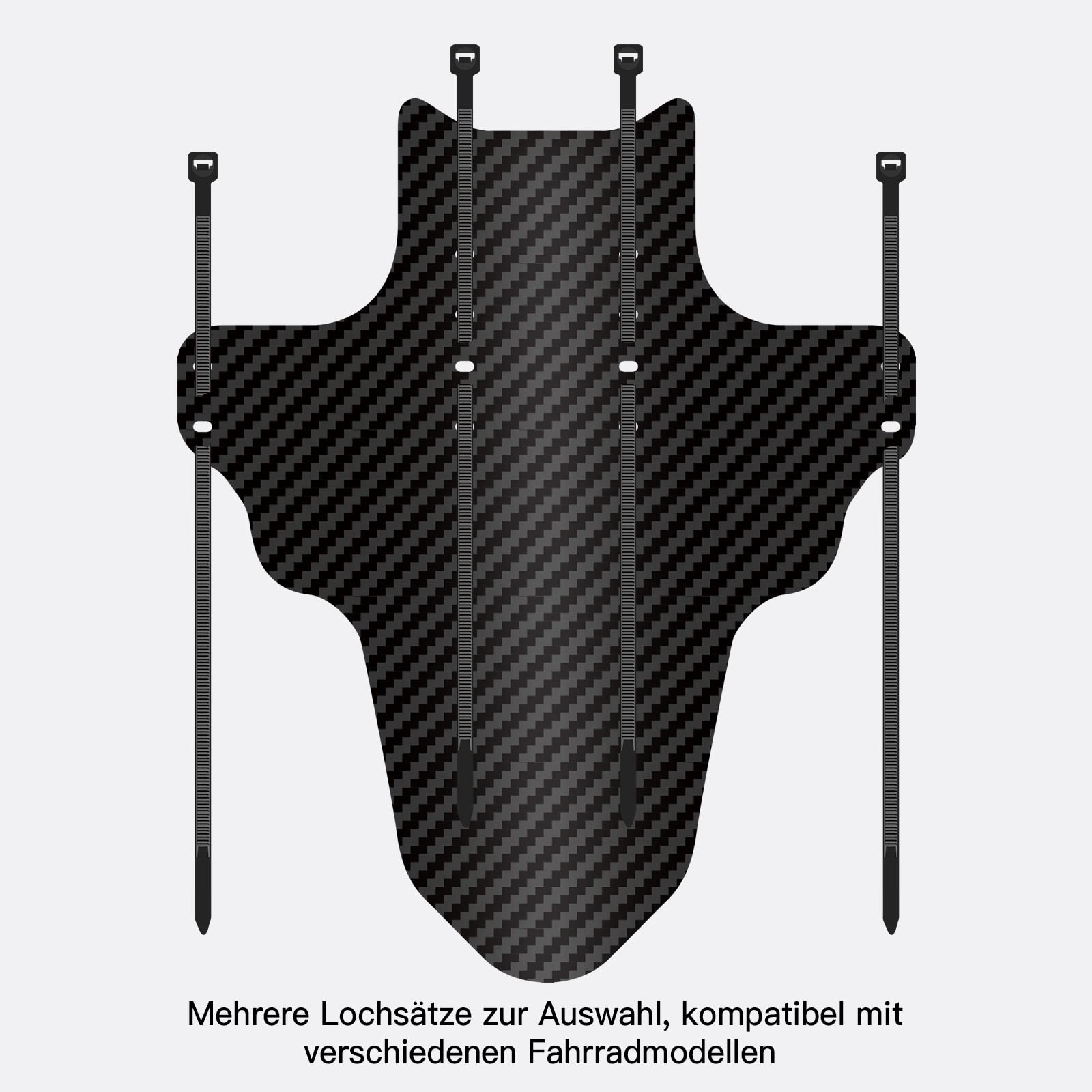 NICEDACK Mudguards Mountain Bike, 2 Pieces Mudguard Fit 20-29 Inch MTB Mudguard Front and Rear Compatible Bicycle Splash Guard