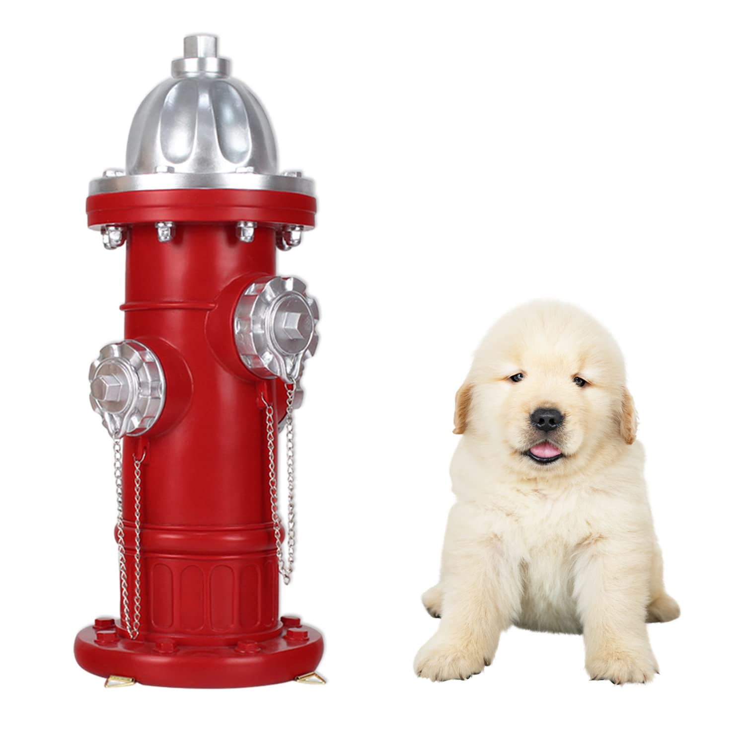 Dog Fire Hydrant Pee Post, Prefdo Puppy Pee Post Training Statue, Indoor Outdoor Fire Hydrant Decor Figurines for Yard Art Garden Lawn, Gift for
