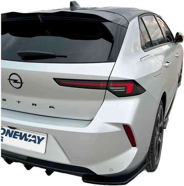 Oneway Rear Side Diffusors compatible with Opel Astra L HB 2021- - Gloss black