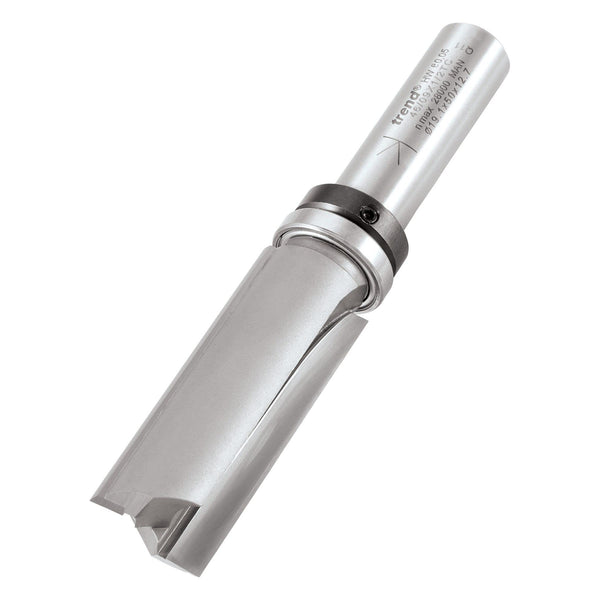 Trend Professional Guided Trimmer, 1/2 Inch Shank, 12.7mm Cut Diameter, 50mm Cut Length, Tungsten Carbide Tipped, 46/23X1/2TC