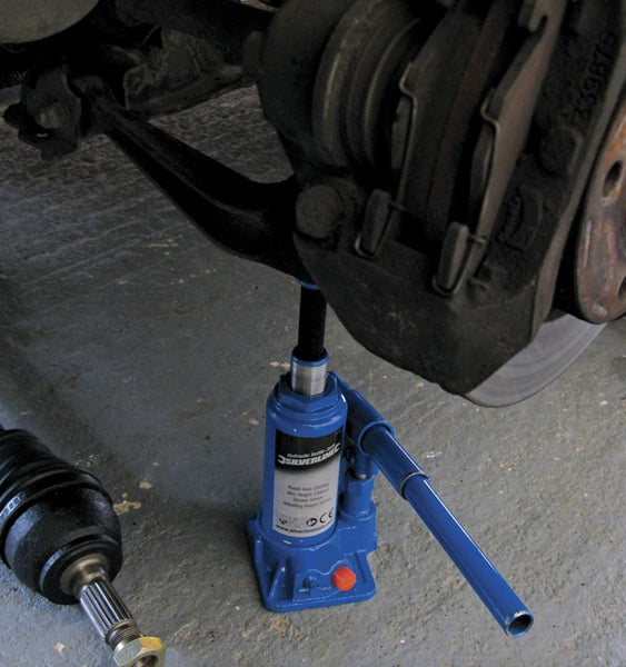 Silverline Hydraulic Bottle Jack 6 Tonne (457050), BLUE