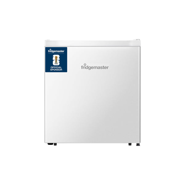 Fridgemaster MUR4545 Small Table Top 45cm Mini Fridge - 45 L - Mechanical Control with Adjustable Thermostat - Reversible Door - 39 dB Low noise - Broad Climate Design - White - E Rated