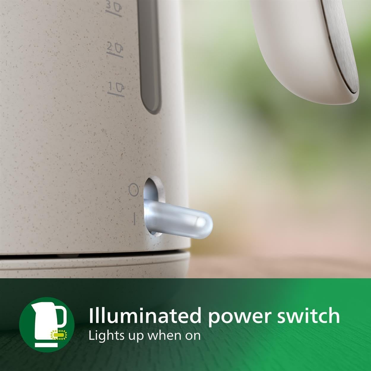 Philips Eco Conscious Edition Kettle 5000 Series, 100% Bio-based plastics*, 1.7 L Capacity, Cordless + 360° Pirouette Base, Silk White Matt Finish, (HD9365/11)