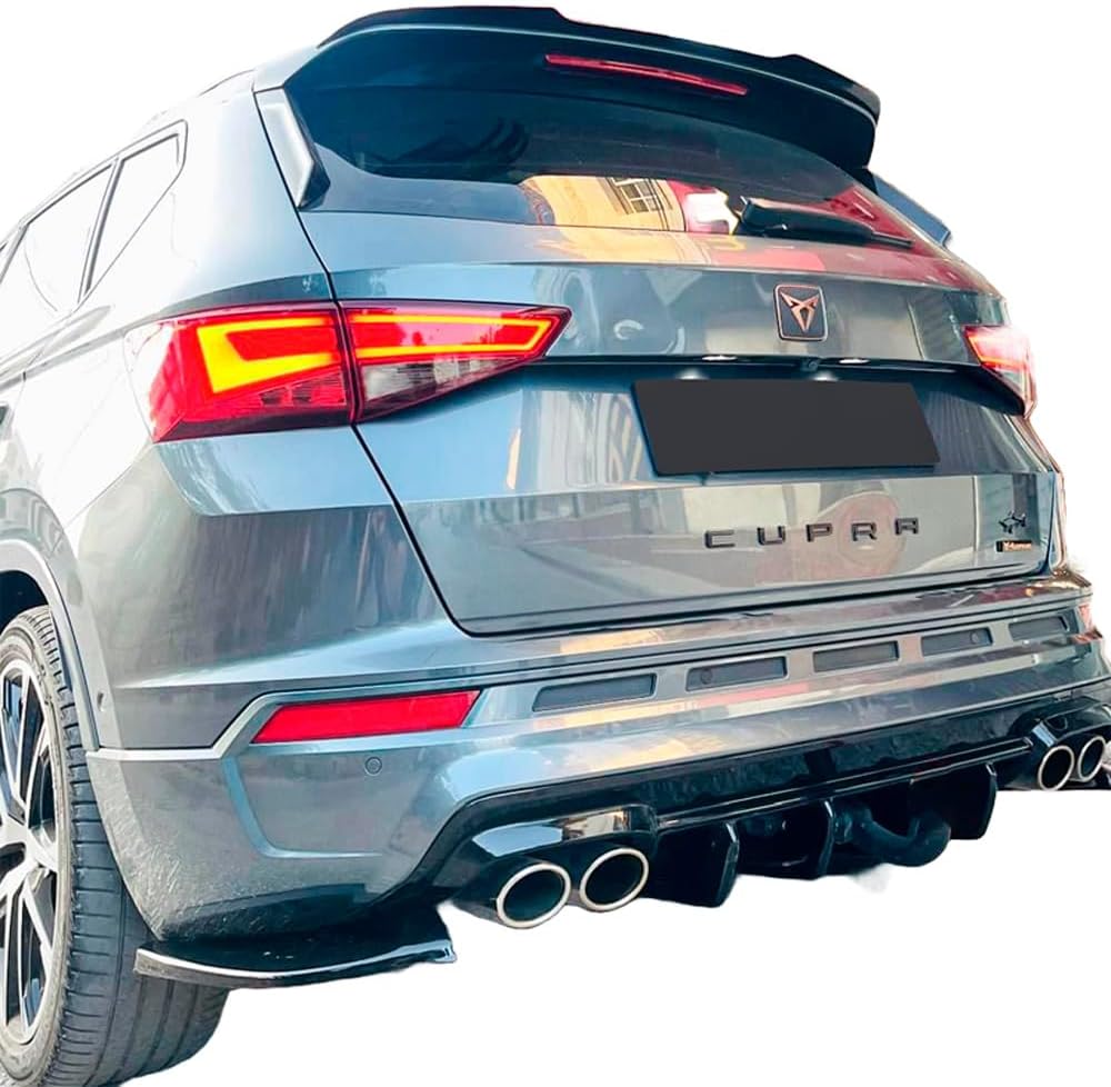 Oneway Rear Side Diffusors compatible with Cupra Ateca MK1 2018- - Gloss black