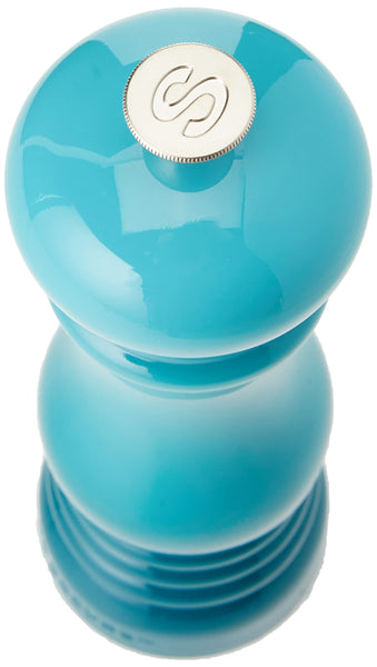 Le Creuset Classic Adjustable Pepper Mill Grinder, Chip-resistant ABS Plastic, Anti-Corrosion, 40g, 21 cm, Bamboo, 44001214080000