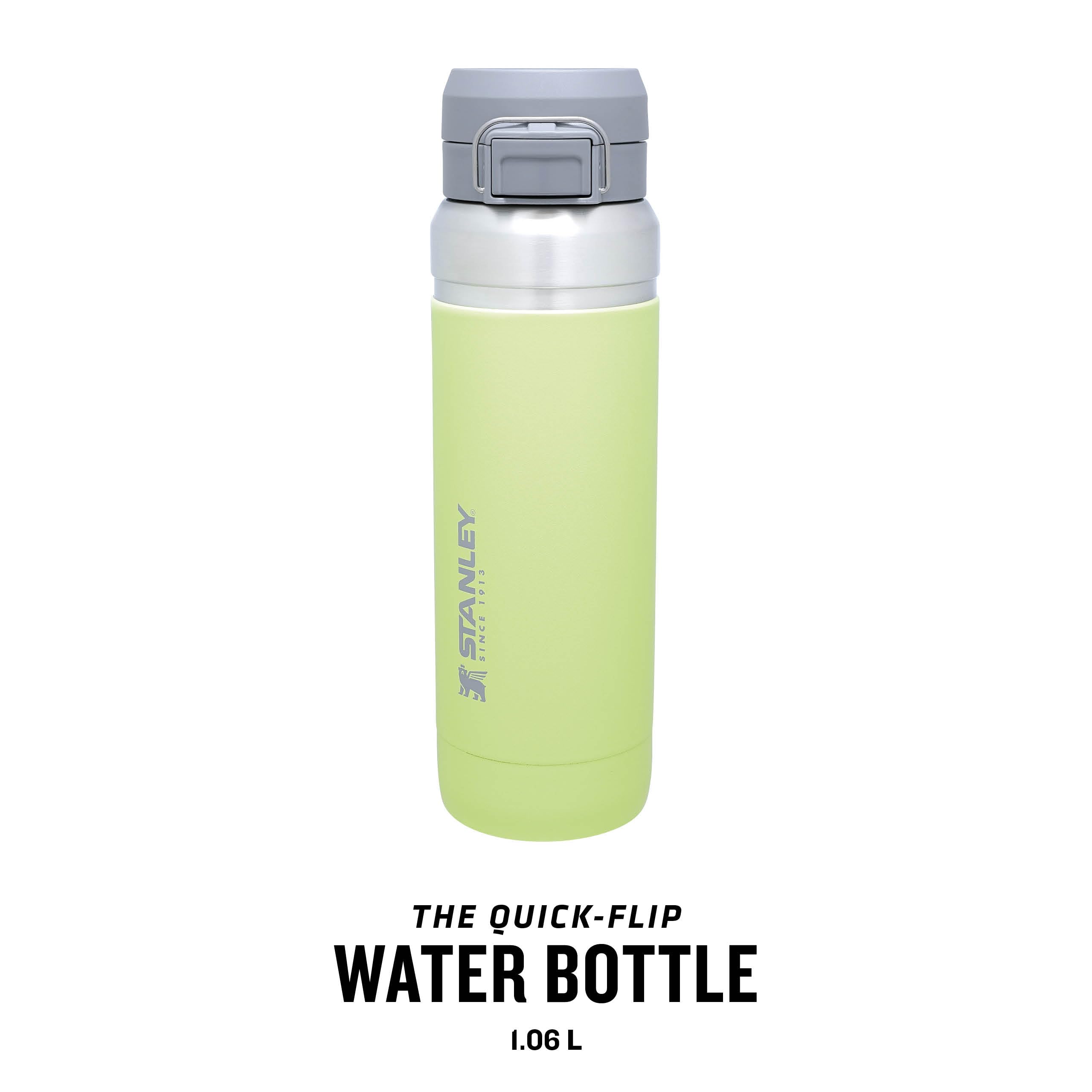 STANLEY Quick Flip Stainless Steel Water Bottle 0.47L - Keeps Cold For 7 Hours - Leakproof - BPA-Free Thermal Flask - Dishwasher Safe - Cup Holder Compatible