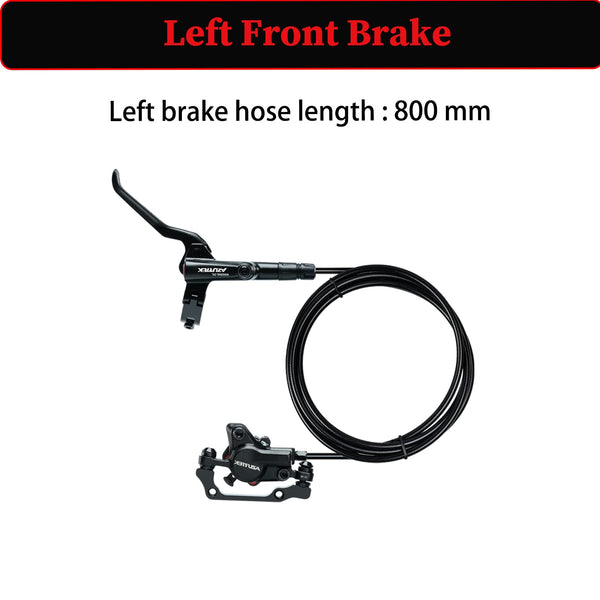 RUJOI Bike Disc Brake Kit, Hydraulic Disc Brake Set with Aluminum Oil Pressure Caliper and Full Aluminum Alloy Bicycle Brake Lever, 2 pcs 160mm Rotor,