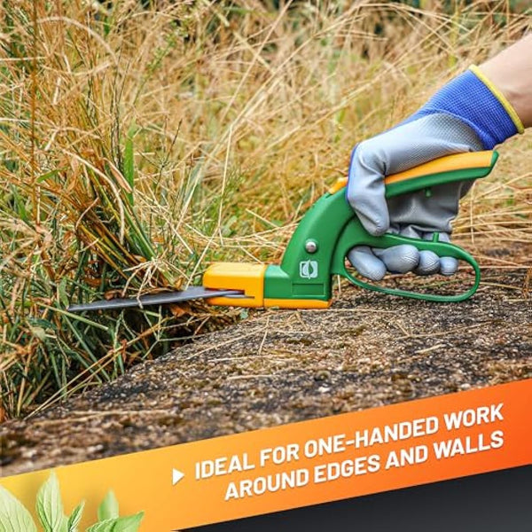 GRÜNTEK Grass Shears Swift 380 mm Teflon 360° Rotating Cutter Head, Teflon Coated, Comfort Lawn Grass Shear, 21 Days Money Back